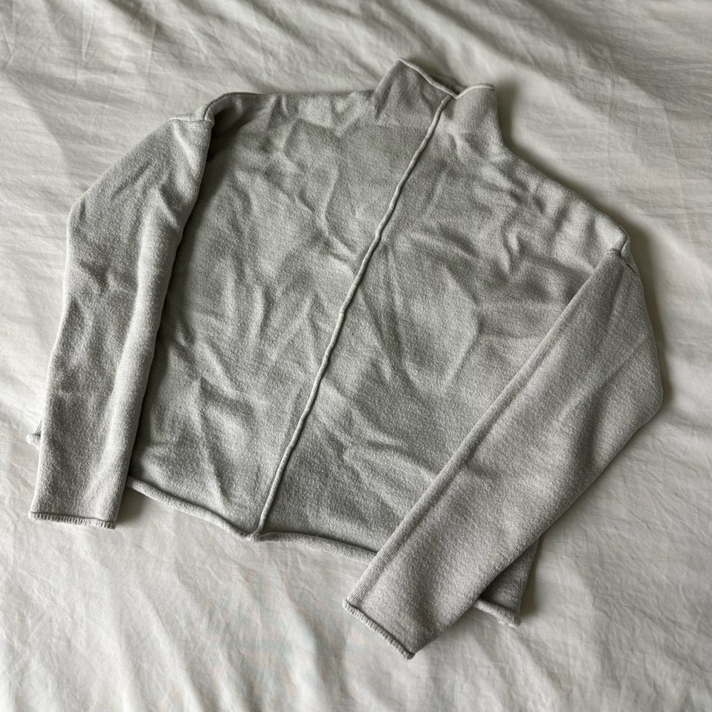 ‘Sfw’ Mock-neck Knit Sweater